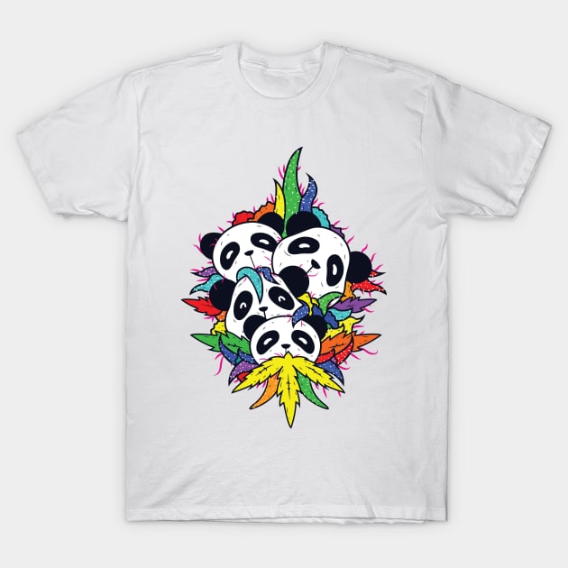 Rainbow Panda Kush T-Shirt by MedicalPandas